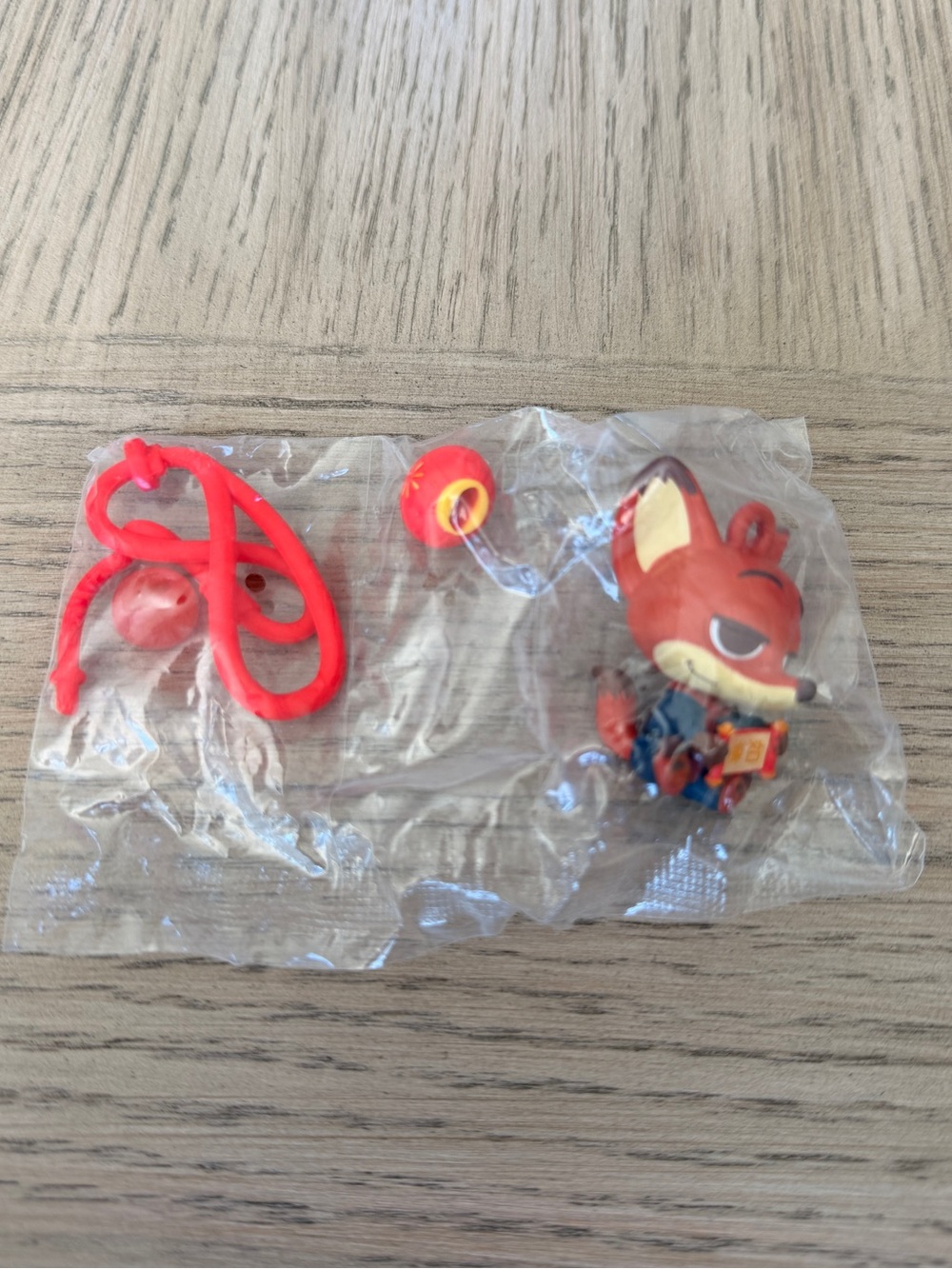 Shanghai Disneyland Chinese Lunar New Year Nick Wilde Zootopia Gachapon Keychain
